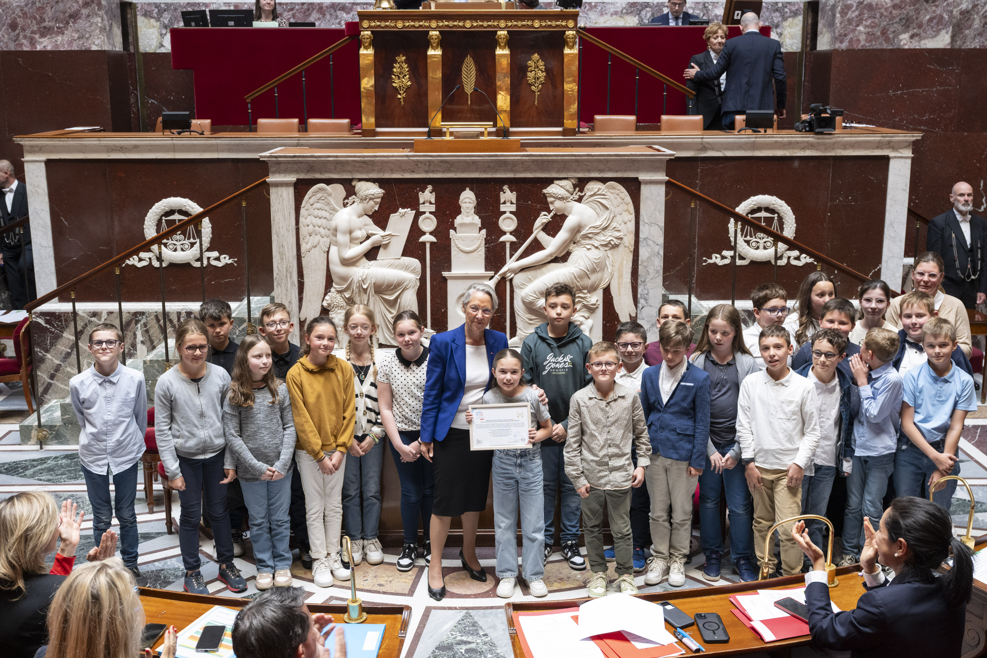 La classe lauréate pour le niveau CM2